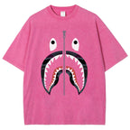 Shark Vintage Wash Japanese Design T-Shirt