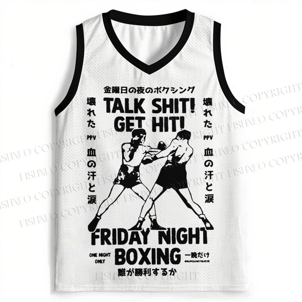 Boxing Match Poster Jersey Tank
