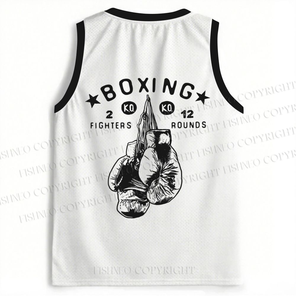 Boxing Match Poster Jersey Tank