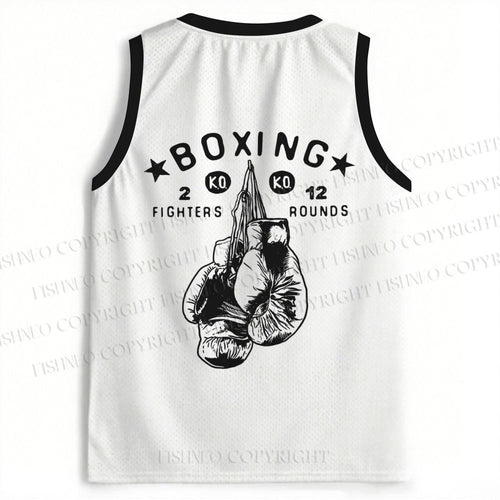 Boxing Match Poster Jersey Tank