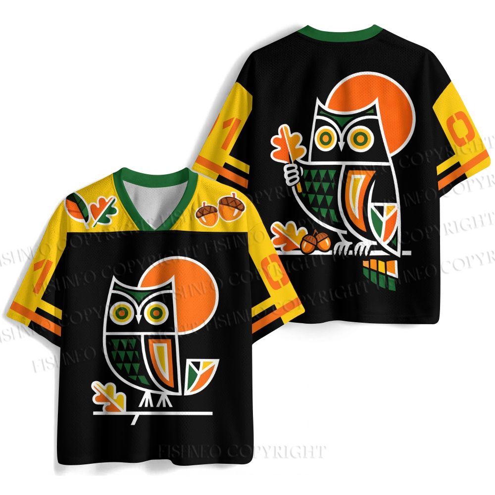 Geometric Owl Jersey Shirts