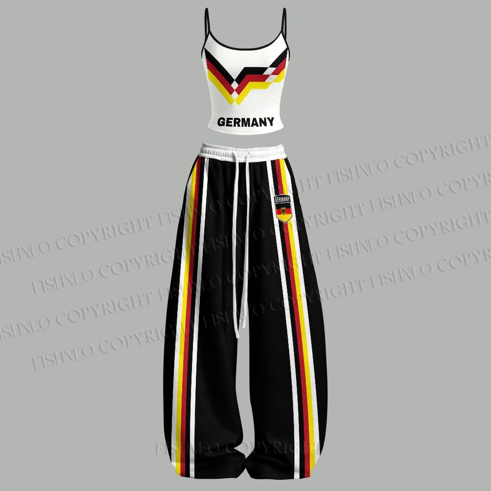German Football Top & Elasticated Trousers Two-Piece Set
