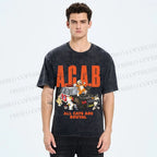 Unisex All Cats Are Brutal Printed Washed Tee