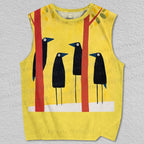 Unisex bird Printed Tank Top