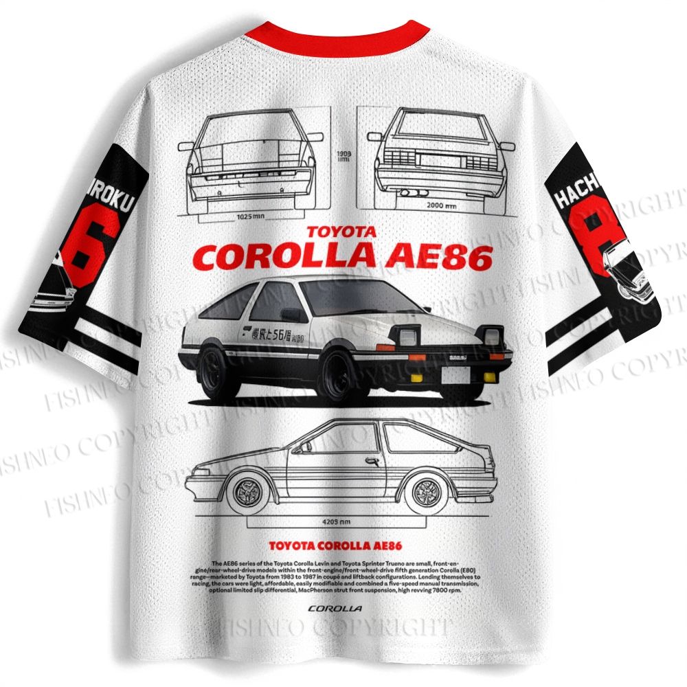 Initial D Toyota AE86 Jersey Shirts