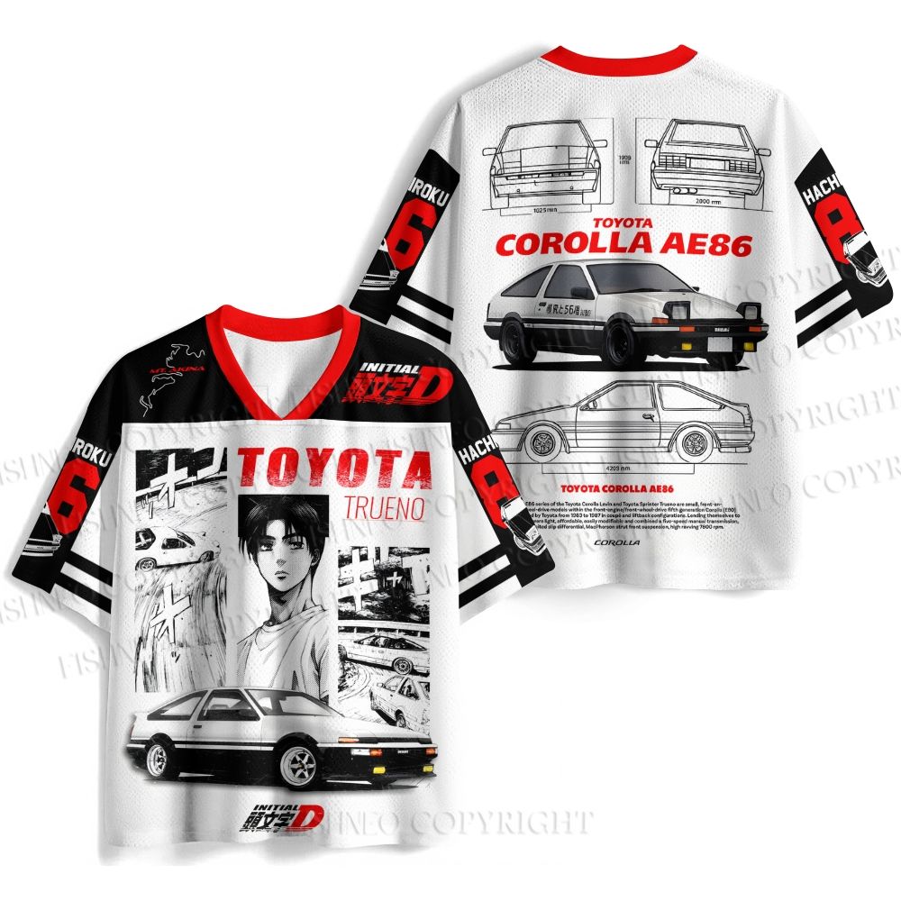 Initial D Toyota AE86 Jersey Shirts