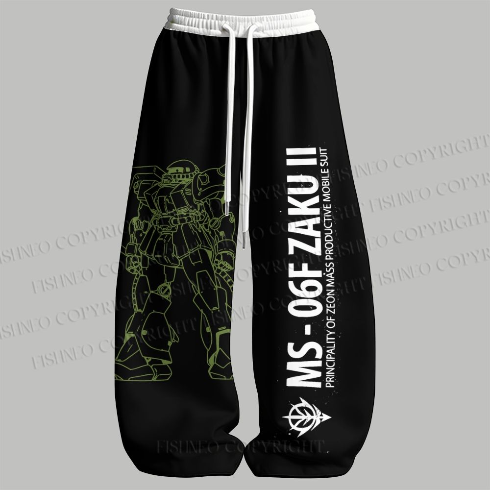 Men's Gundam MS-06F Zaku II Tank top  & Elasticated Trousers Two-Piece Set