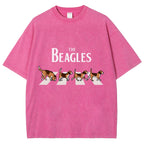 Unisex The Beagles Printed Washed Tee