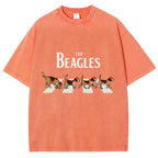 Unisex The Beagles Printed Washed Tee