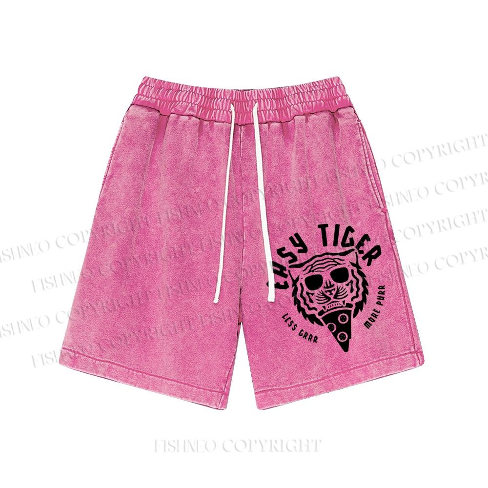 Unisex Easy Tiger Washed Shorts