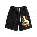 Unisex Goose Ramen Washed Shorts