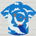 Blue Skies Printed Hawaiian Shirt