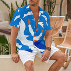 Blue Skies Printed Hawaiian Shirt