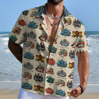 Super Deformed Gundam Hawaiian Shirt