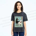 Unisex Guardian Dog Printed Washed Tee