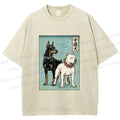 Unisex Guardian Dog Printed Washed Tee