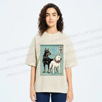 Unisex Guardian Dog Printed Washed Tee