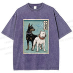Unisex Guardian Dog Printed Washed Tee