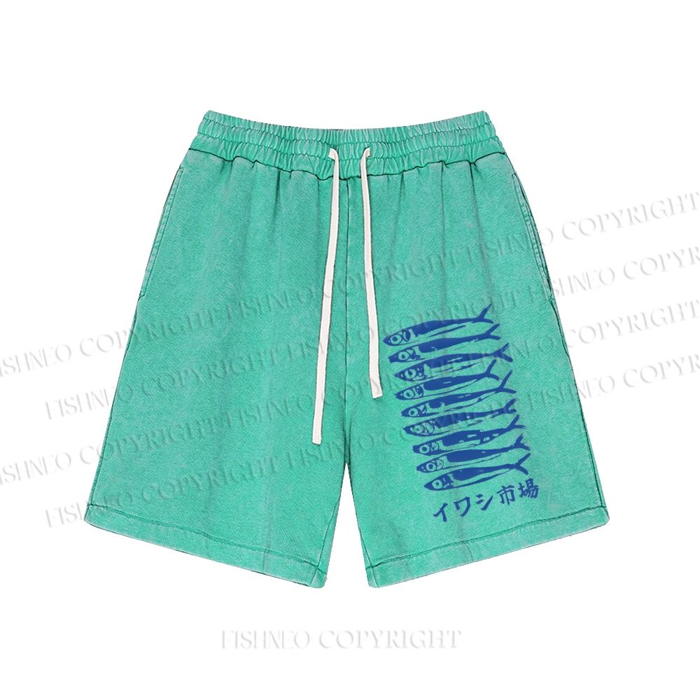 Unisex Sardine Market Washed Short