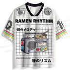 Ramen Rhythm Printed Jersey Shirts