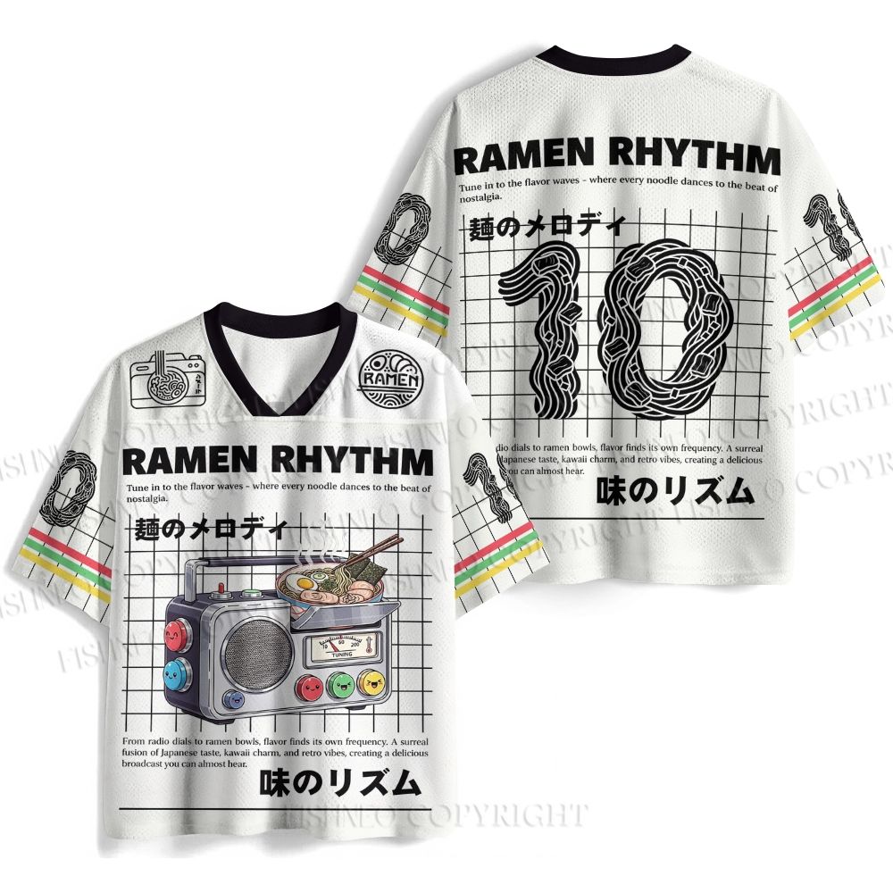 Ramen Rhythm Printed Jersey Shirts