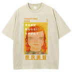 Yoshitomo Nara Vintage Wash Japanese Design T-Shirt