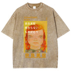 Yoshitomo Nara Vintage Wash Japanese Design T-Shirt