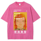 Yoshitomo Nara Vintage Wash Japanese Design T-Shirt