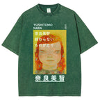 Yoshitomo Nara Vintage Wash Japanese Design T-Shirt