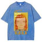 Yoshitomo Nara Vintage Wash Japanese Design T-Shirt