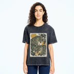 Woodcut Tiger Washed T-Shirt