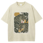 Woodcut Tiger Washed T-Shirt