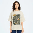 Woodcut Tiger Washed T-Shirt