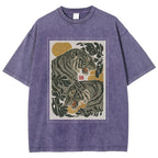 Woodcut Tiger Washed T-Shirt