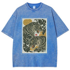 Woodcut Tiger Washed T-Shirt
