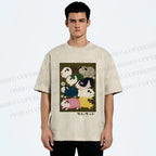 Unisex Guinea Pig Printed Washed Tee