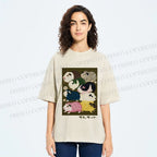 Unisex Guinea Pig Printed Washed Tee