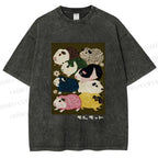 Unisex Guinea Pig Printed Washed Tee