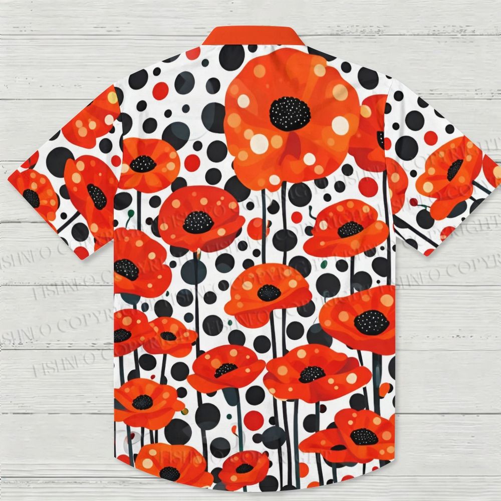 Yayoi Kusama Flower Hawaiian Shirt