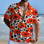 Yayoi Kusama Flower Hawaiian Shirt