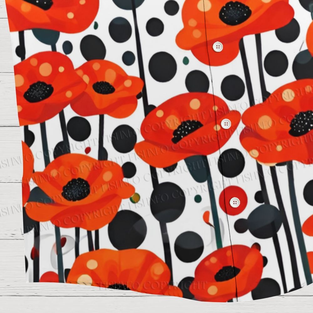 Yayoi Kusama Flower Hawaiian Shirt