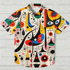 Joan Miró Style Art Printed Hawaiian Shirt
