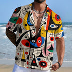 Joan Miró Style Art Printed Hawaiian Shirt