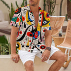 Joan Miró Style Art Printed Hawaiian Shirt
