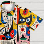 Joan Miró Style Art Printed Hawaiian Shirt