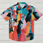 Multicolor Dogs Hawaiian Shirt