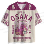 Osaka Drunken Octopus Printed Jersey Shirts