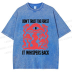 Unisex Don’t Trust The Forest Eye Mushroom Printed Washed Tee