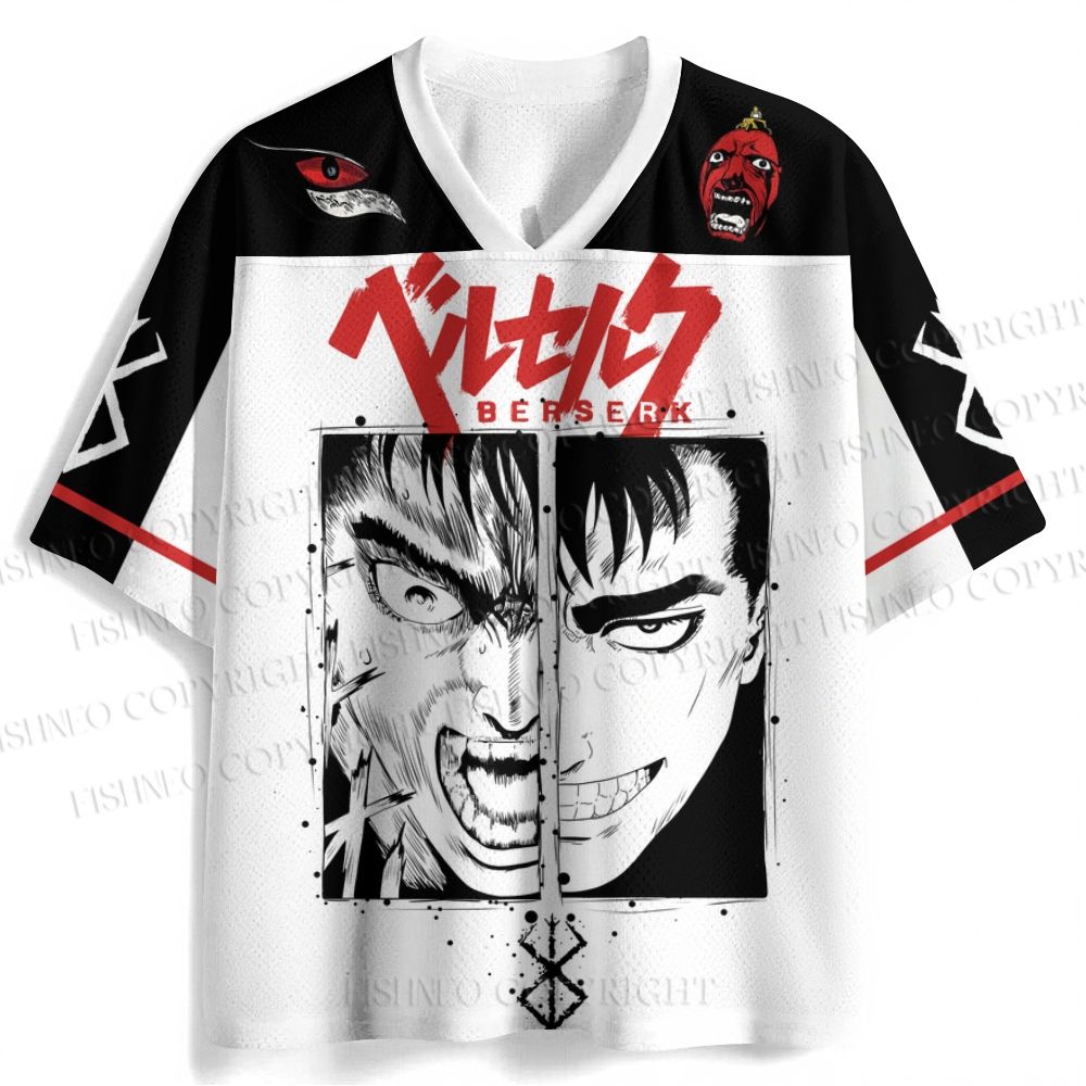 Berserk Guts Printed Jersey Shirts
