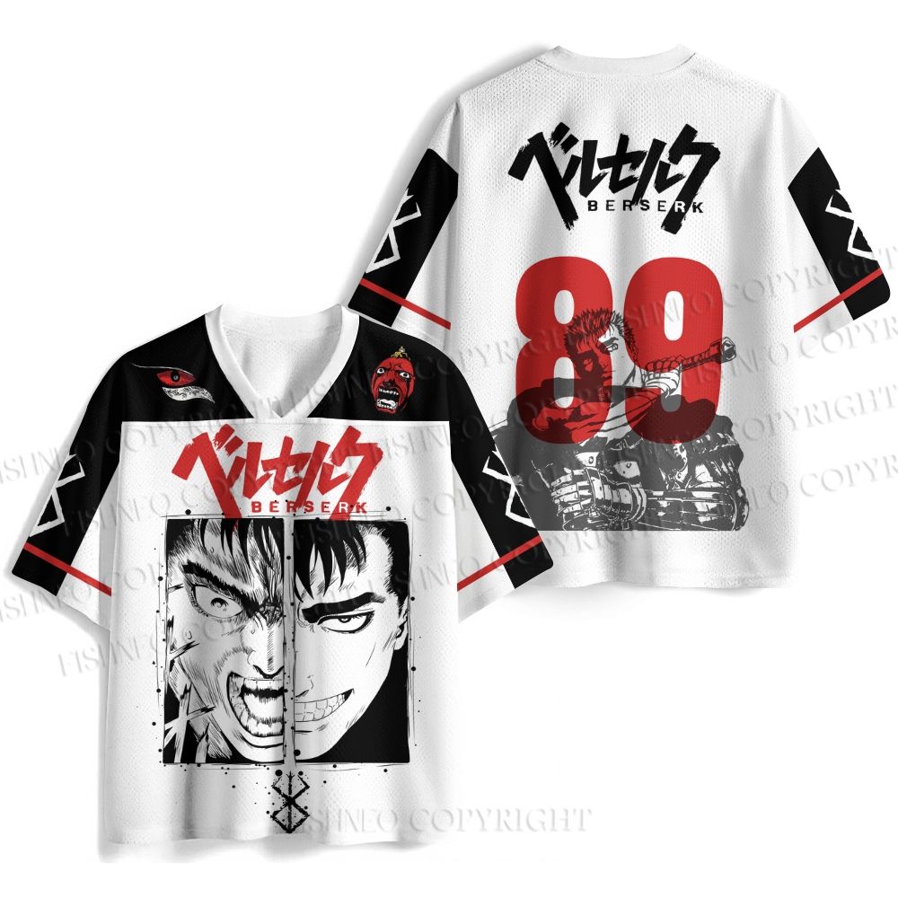 Berserk Guts Printed Jersey Shirts